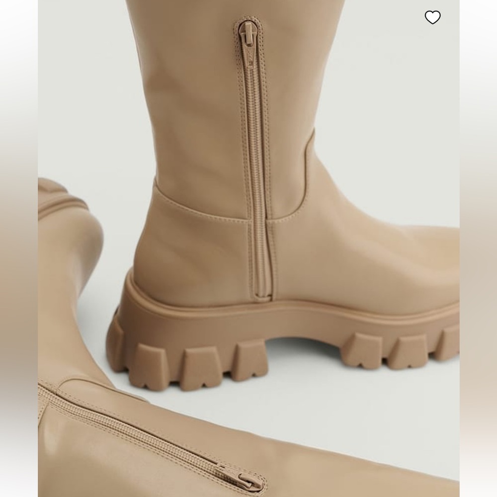 NA-KD Profile Sole Shaft Boots - Picture 5 of 6